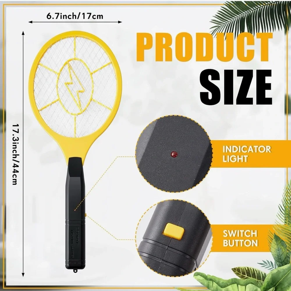 Yellow Electric Bug Zapper Racket - Picture 4 of 8